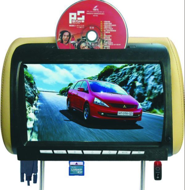 Car Headrest DVD/headrest TFT LCD monitor