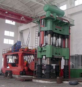 Oil hydraulic open die forging press