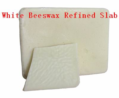 white beeswax refined slab