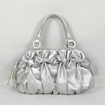 Metallic Silver Handbag