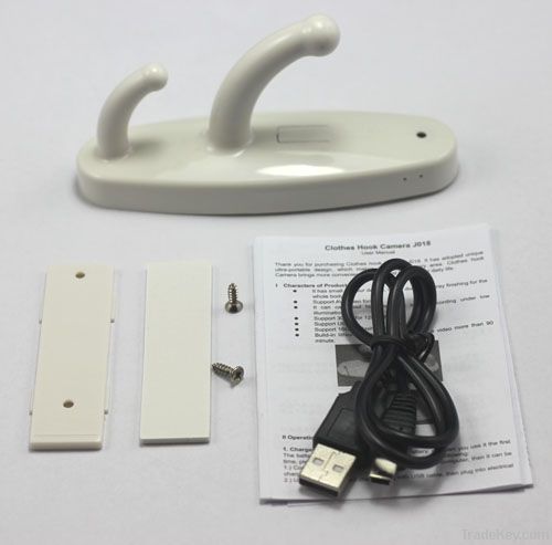 Spy Clothes Hook Motion Detection Hanger Hook Camera Hidden DVR 1280*9