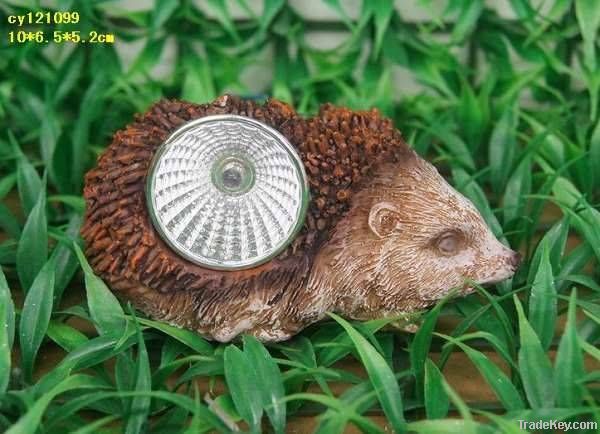 Resin Hedgehog With Solar Light