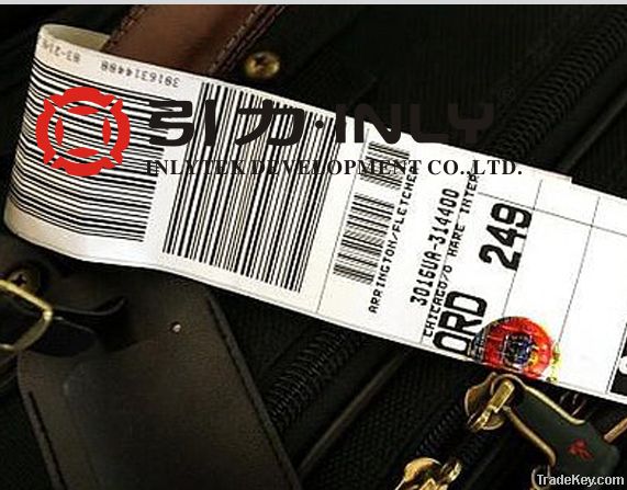 Airline thermal baggage tags
