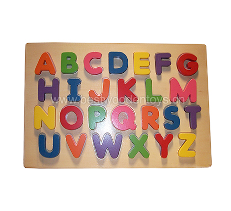 wooden alphabet puzzle