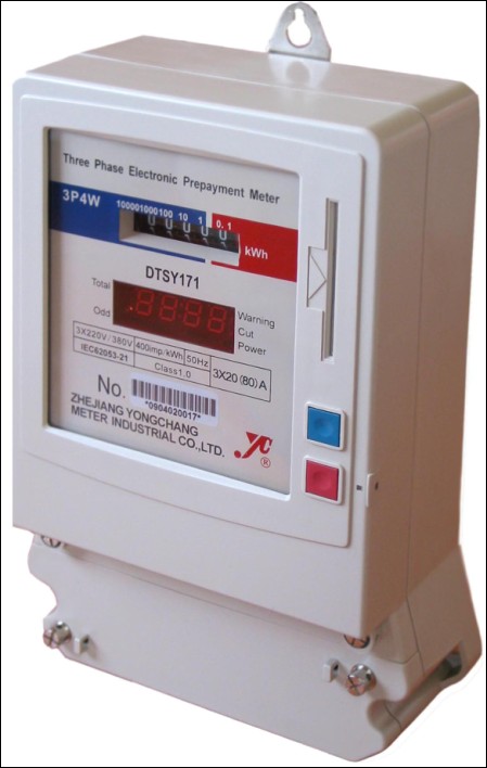 DSSY171 Three Phase Smart IC Card Pre-paid Meter/ Prepayment Meter (3P