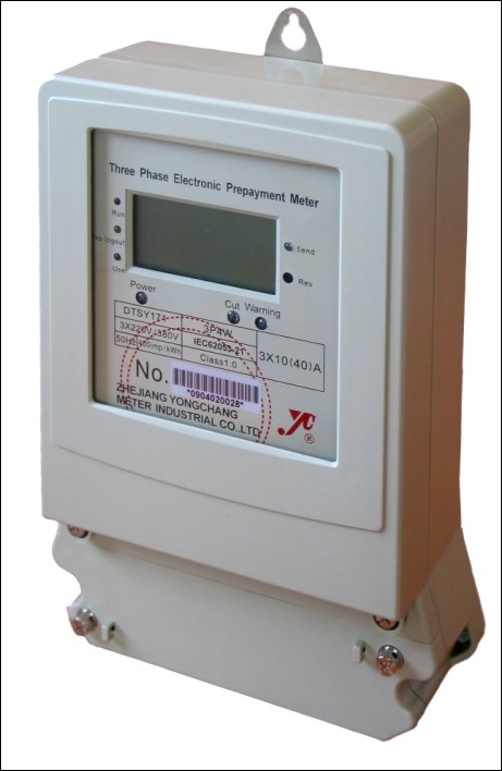 DTSY171-G Three Phase RF Card Pre-paid Meter / Prepayment Meter for Ag