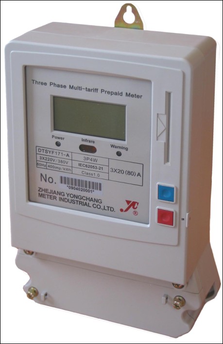 DSSYF171 Three Phase Smart IC Card Multi-tariff Pre-paid Meter / Prepa
