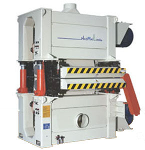 Double decks sanding machine