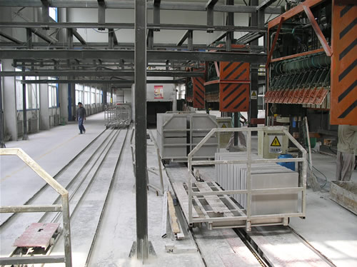 Gypsum block production line