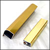 Polished golden aluminium profile