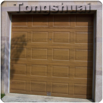 sectional finger protection garage door