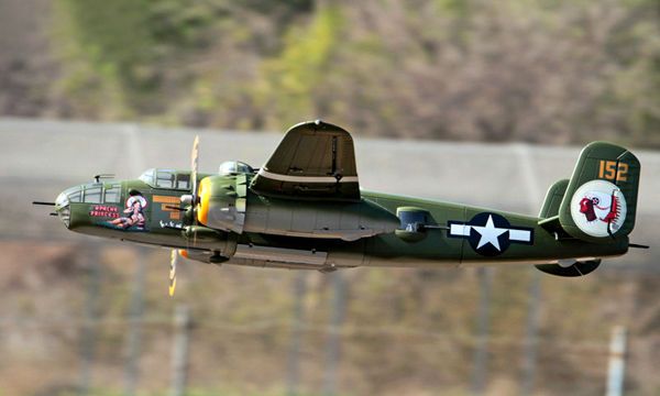 Biggest warbird RC airplane B25