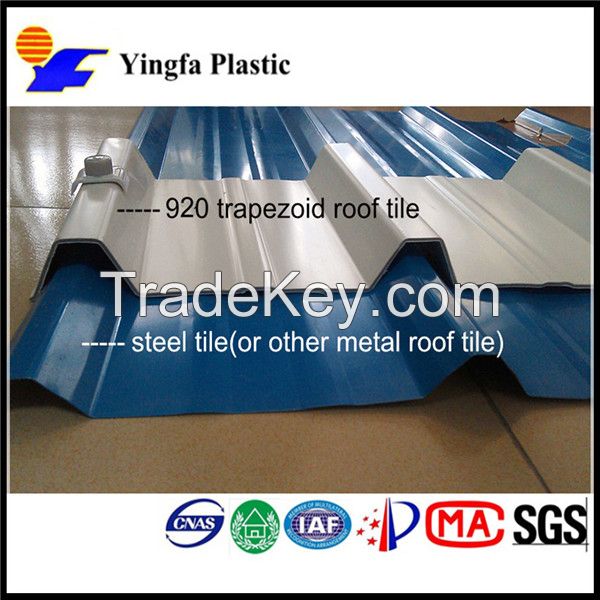 new product pvc roof tile greenhouse or indoor roofing material