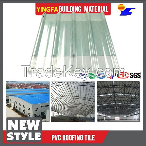 1mm to 6.0mm glossy composite flex pvc roof sheet