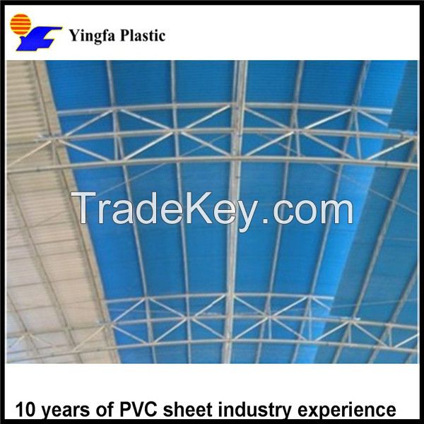 Aging and uv resistance plastic crystal reflective pvc roof sheet