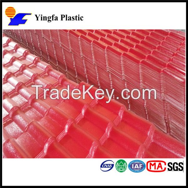 Chinese style awning roof material synthetic resin roof tile