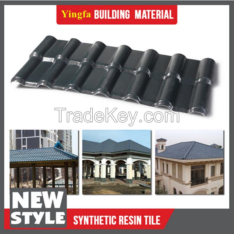 Chinese style awning roof material synthetic resin roof tile