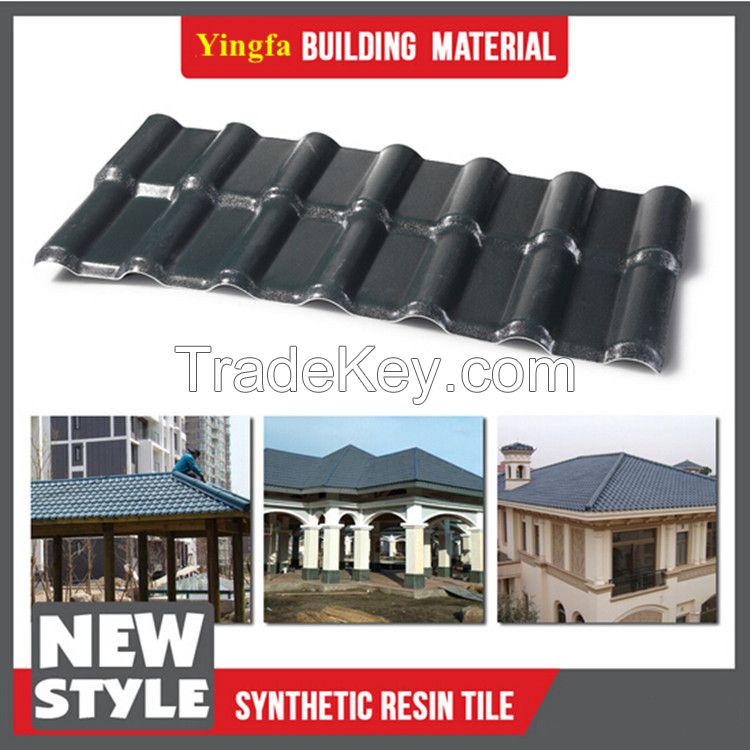 good lasting cheap color material for villa roofing tile