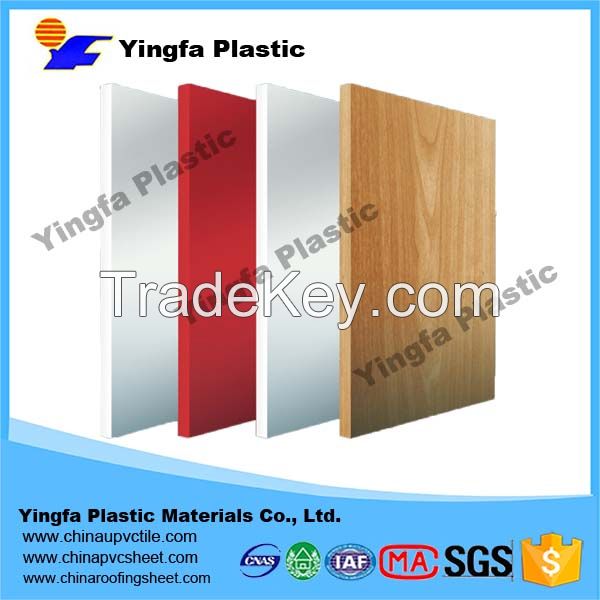 Modern cheap vacuum forming plastic form sheet/pvc foam board rigid pvc sheet roll