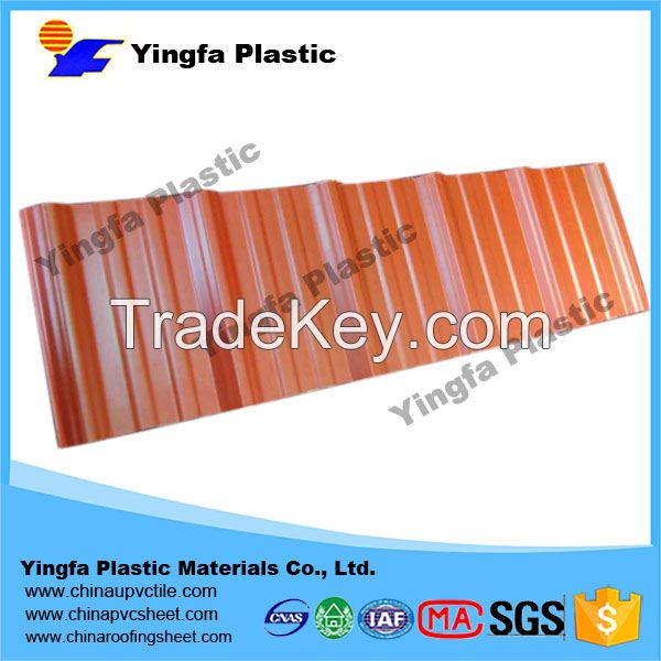 Plastic sheets for greenhouse translucent PVC roof tile