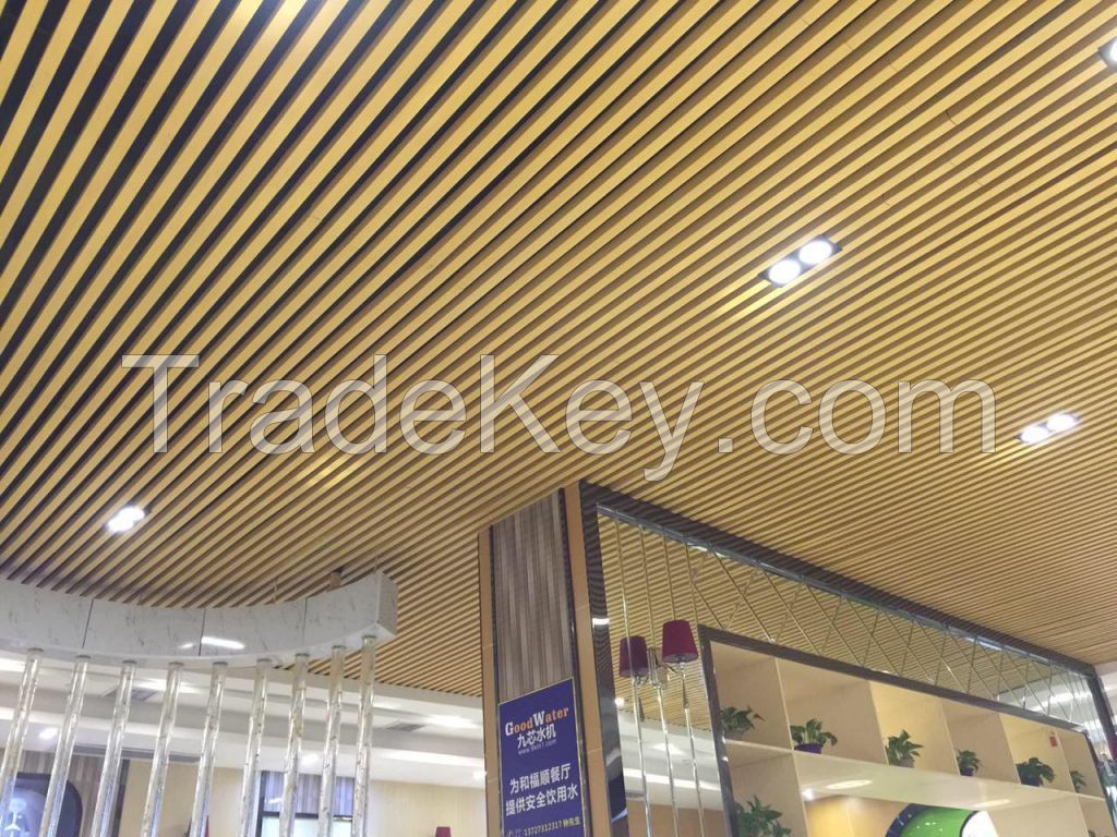 Yingfa PVC composite decorative panel fire resistant Woodgrain PVC Panel False Ceiling