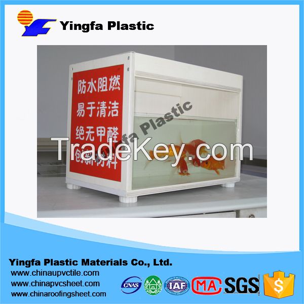 PVC hollow furniture board fish aquarium