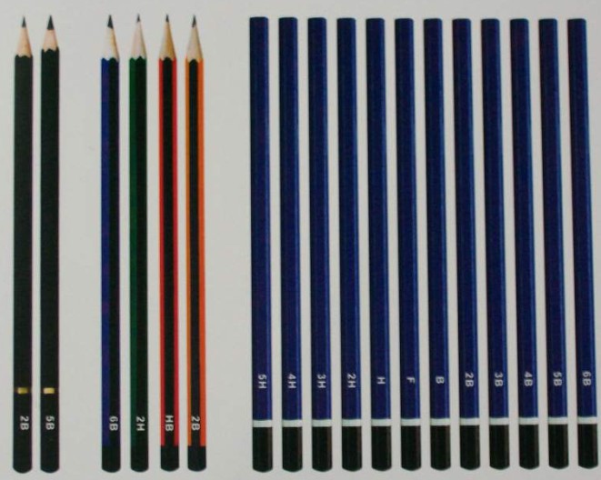 drawing pencils