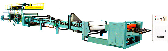 .D)  1300/1600 Corrugated cardboard production line