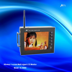 wireless multi-singnal LCD monitor