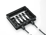 solar junction box -clip-fitting type