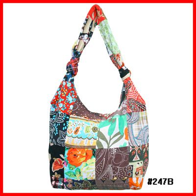 Lady DIY messenger bags with printed cotton patchwork wholesale