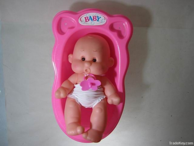 NEW 11&quot; BABY DOLL WITH BATH TUB &amp; AROMA