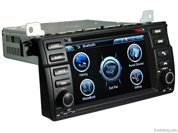 BMW E46 M3 7" car dvd player gps navigation audio video multimedia