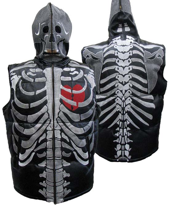 SKELETON LEATHER VEST