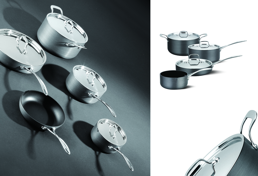 Aluminum Hard-anodized Staight-sided Saucepan