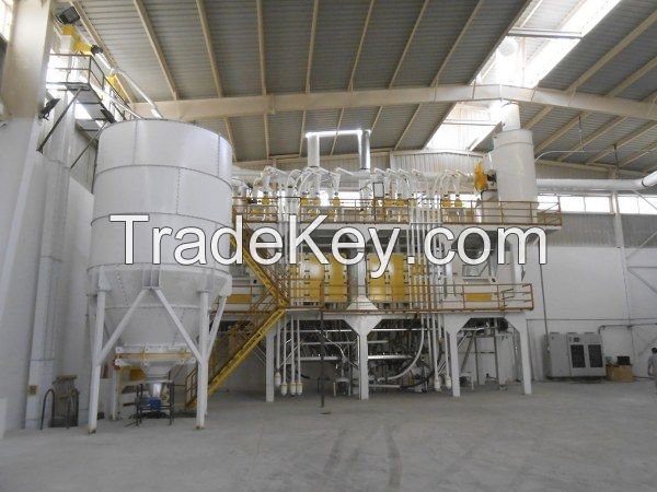 from 60 to 600 Ton/Day CAPACITY FLOUR MILLING PLANT