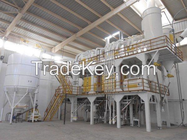 from 60 to 600 Ton/Day CAPACITY FLOUR MILLING PLANT