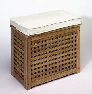 wooden laundry box