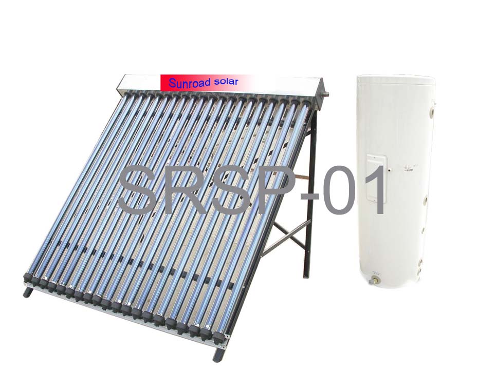 Seprately pressurized solar water heater