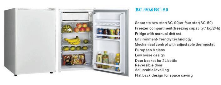 90 Litre refrigerator with freezer compartment