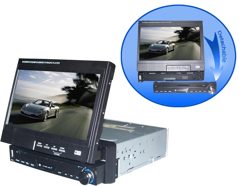 single DIN in-dash car DVD