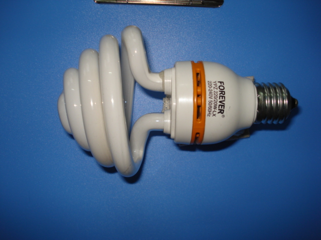 mini-semi spiral energy saving lamp
