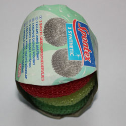 Plastic Mesh Scourers, Customized Designs and Logos are Accepted, OEM