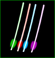 glow drinking straws