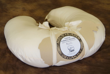 Organic Nursing Pillow / Size 19x23 / Sateen- Ivory (ON SALE)