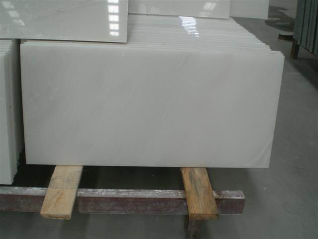 Pure White Crytallized Glass Panel