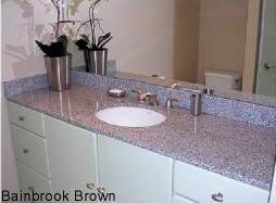 Granite Vanity Top--Bainbrook Brown