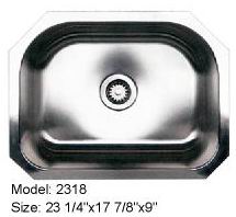 Single Bowl Under Mount Stainless Steel Sink