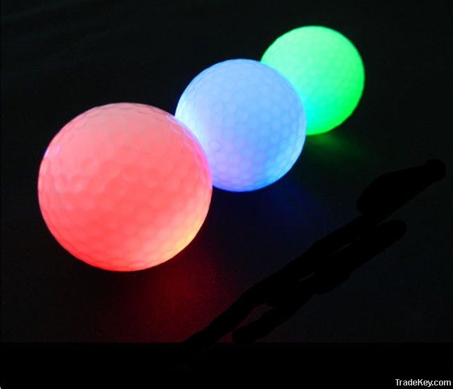 2014 Hot selling LED flashing golf ball for night play
