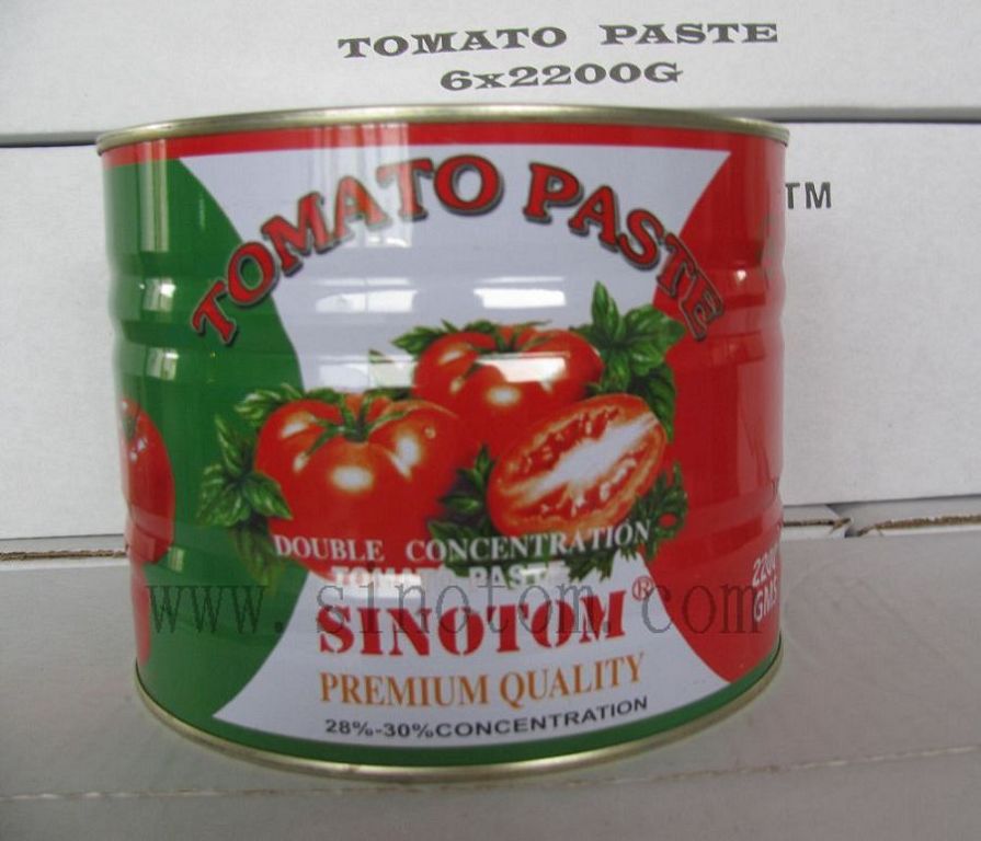 tomato paste(2.2kg*6tins)